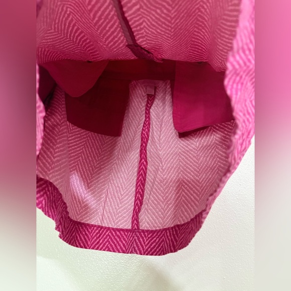 Lilly Pulitzer Pink Chevron Print Corduroy Mini Skirt 6 - Picture 3 of 9